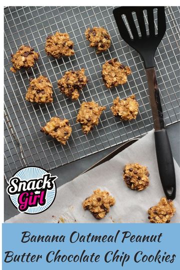 Banana Oatmeal Peanut Butter Chocolate Chip Cookie... 4 banana oatmeal peanut butter chocolate chip cookies.360