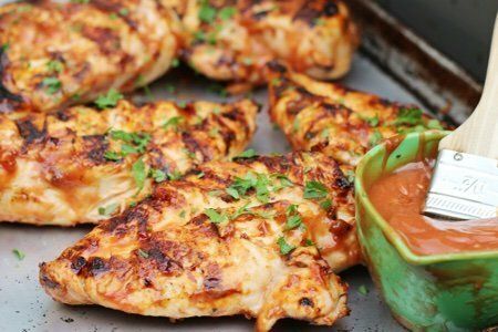 BBQ Chicken Breasts on the Grill
