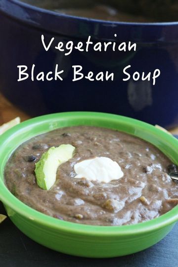 Vegetarian Black Bean Soup Recipe 3 blackbeansouppinterest.360