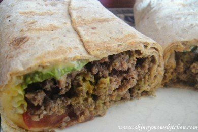 Low Calorie Cheeseburger Wrap