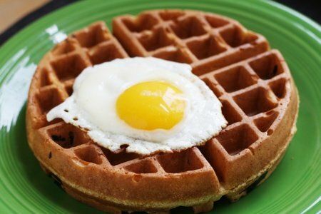 Savory Corn Meal Waffles