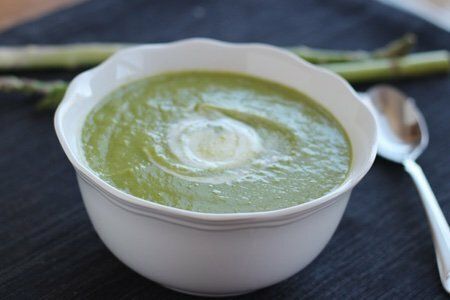 Lighter Cream of Asparagus Soup