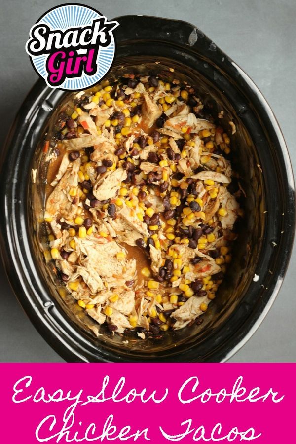 easy slow cooker chicken tacos.600