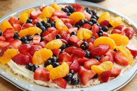 Pizza de frutas