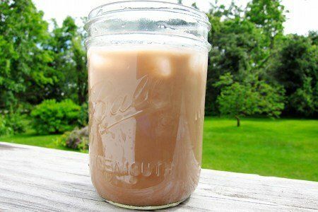 Mason Jar Iced Mocha