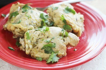 Green Salsa Chicken in an Instant Pot