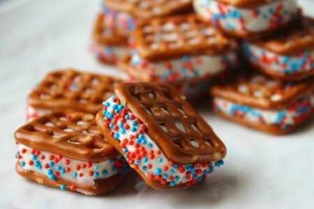 Pretzel Ice Cream Sandwiches