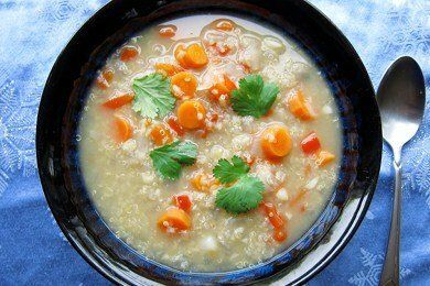 quinoa and carrot soup