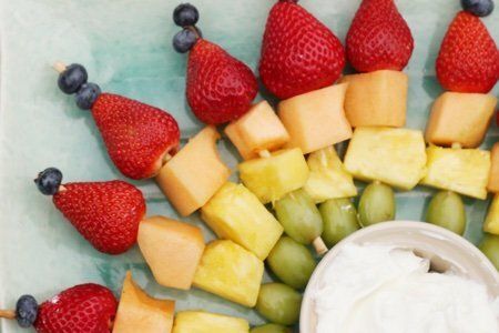 Rainbow Fruit Skewers