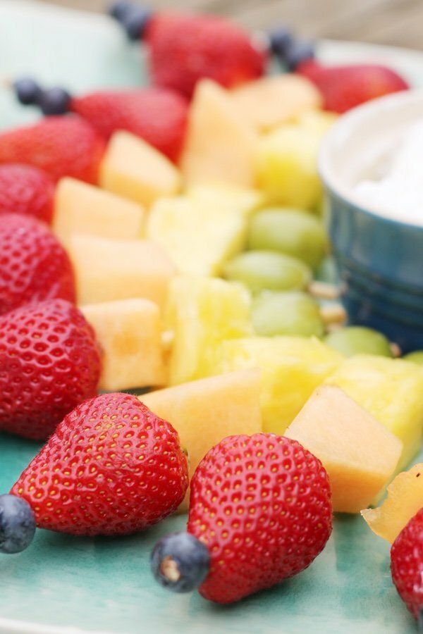 Rainbow Fruit Skewers