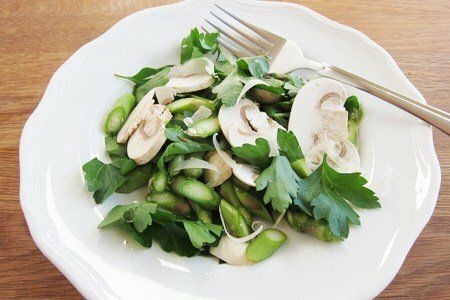 Raw Asparagus Salad