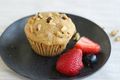 Healthy Rhubarb Muffin with Walnuts