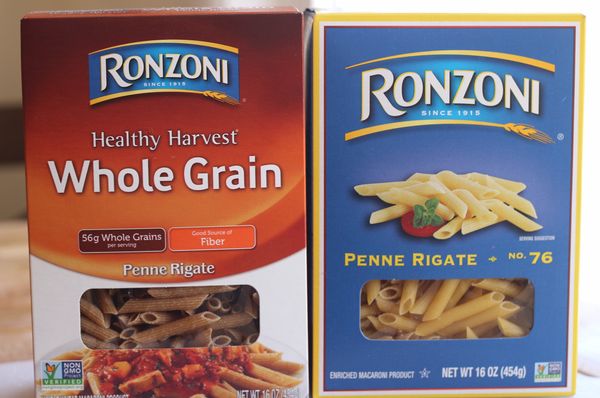 Whole Wheat vs Regular Pasta