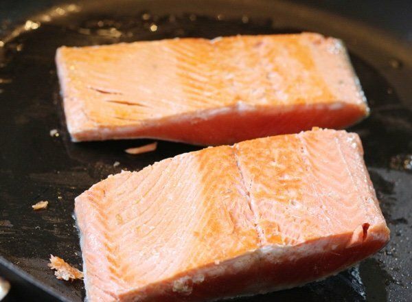 Cooking salmon from frozen