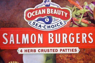 Salmon Burger With High Fructose Corn Syrup