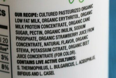 organic skim milk nutrition label stonyfield