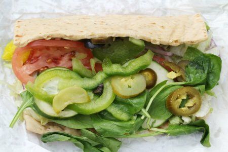 veggie delite salad subway