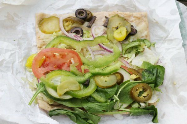 veggie delite salad subway