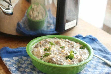 Creamy Chicken and Wild Rice Soup (Slow Cooker)