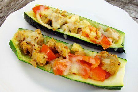 Light Stuffed Zucchini Recipe